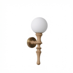 Thalor Wood Globe Wall Lamp