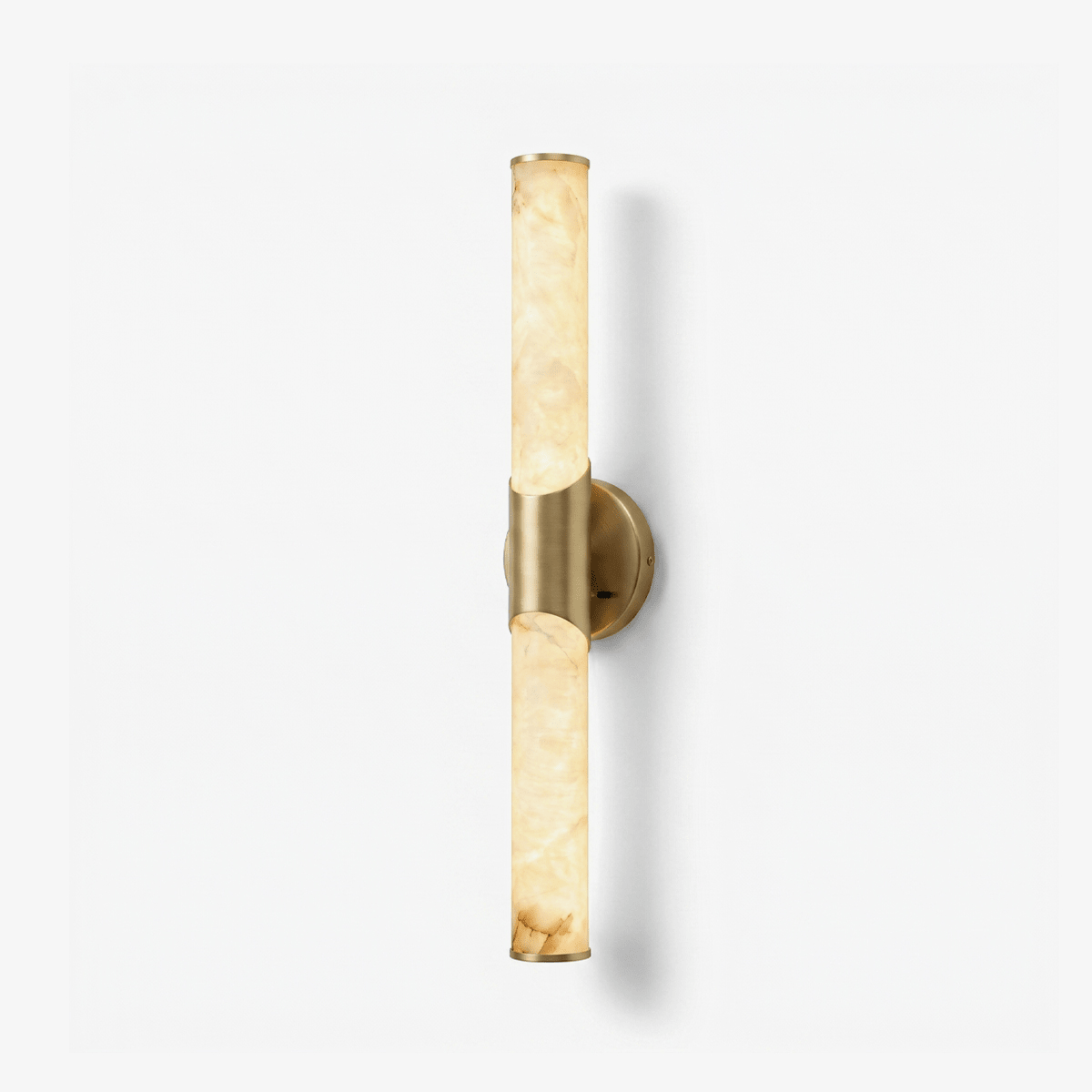Calcedonia Alabaster Tube Wall Sconce