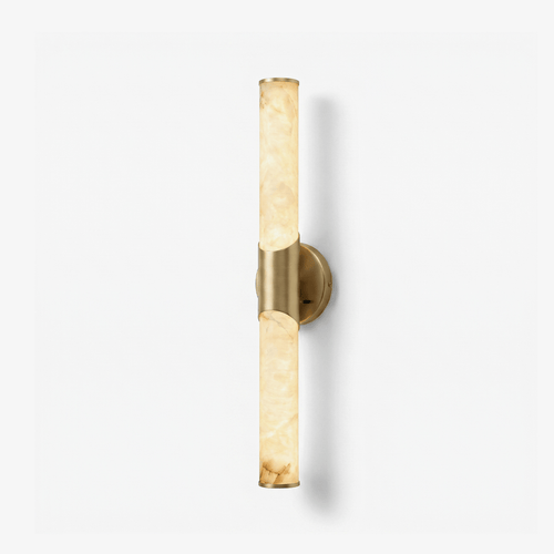 Calcedonia Alabaster Tube Wall Sconce
