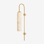 Alabaster Cylinder Wall Light