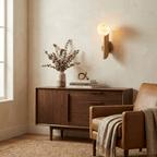 Solvara Alabaster Orb Wall Sconce