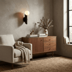 Solvara Alabaster Orb Wall Sconce
