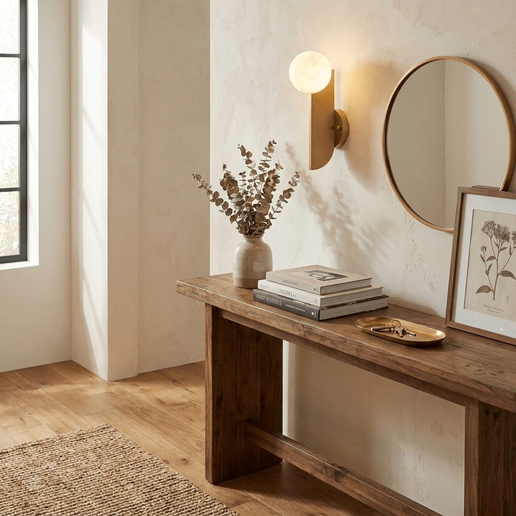 Solvara Alabaster Orb Wall Sconce