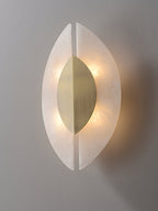 Solari Alabaster Leaf Sconce