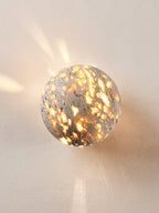 Luma Vein Stone Sphere Wall Light