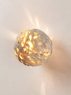 Luma Vein Stone Sphere Wall Light