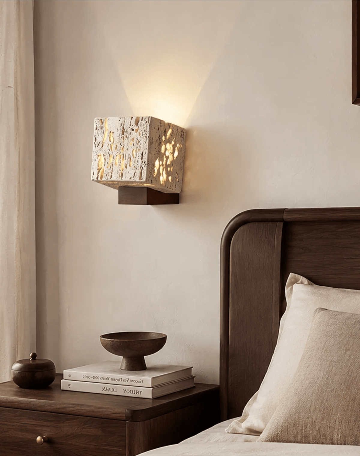 Cavora Travertine Glow Wall Sconce