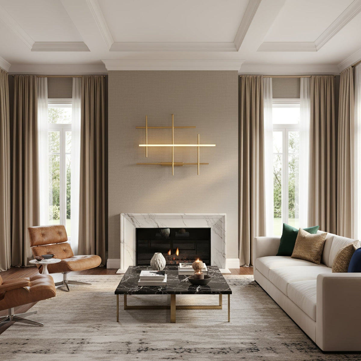 Geometric Linear Wall Lamp