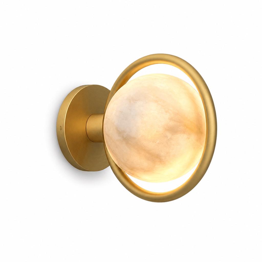 Celestial Ring Alabaster Wall Lamp