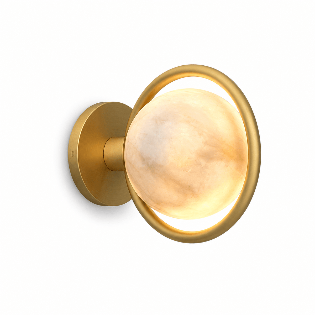 Celestial Ring Alabaster Wall Lamp