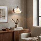 Alabaster Angled Wall Sconce