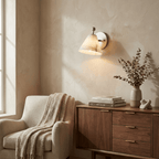 Alabaster Angled Wall Sconce