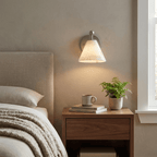 Alabaster Angled Wall Sconce