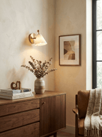 Alabaster Angled Wall Sconce