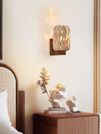 Solvane Perforated Travertine Wall Sconce