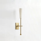 Averon Alabaster Torch Wall Sconce
