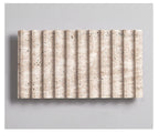 Travertine Ribbed Wall Sconce