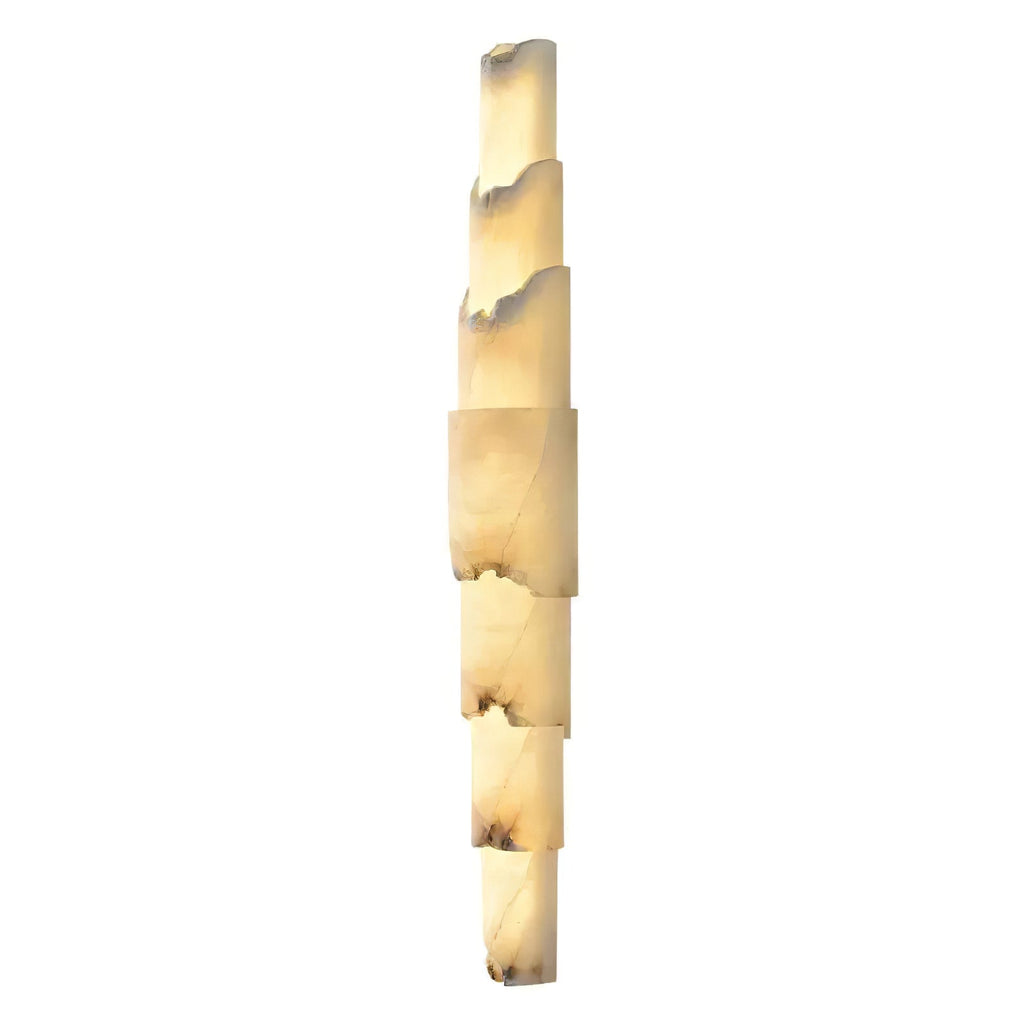 Cascading Alabaster Wall Sconce