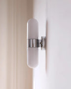 Vertical Capsule Glass Wall Sconce