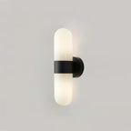 Vertical Capsule Glass Wall Sconce