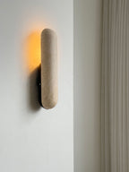 Talvera Travertine Capsule Wall Sconce