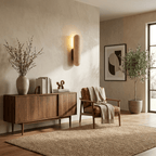 Talvera Travertine Capsule Wall Sconce