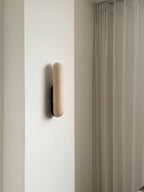 Talvera Travertine Capsule Wall Sconce