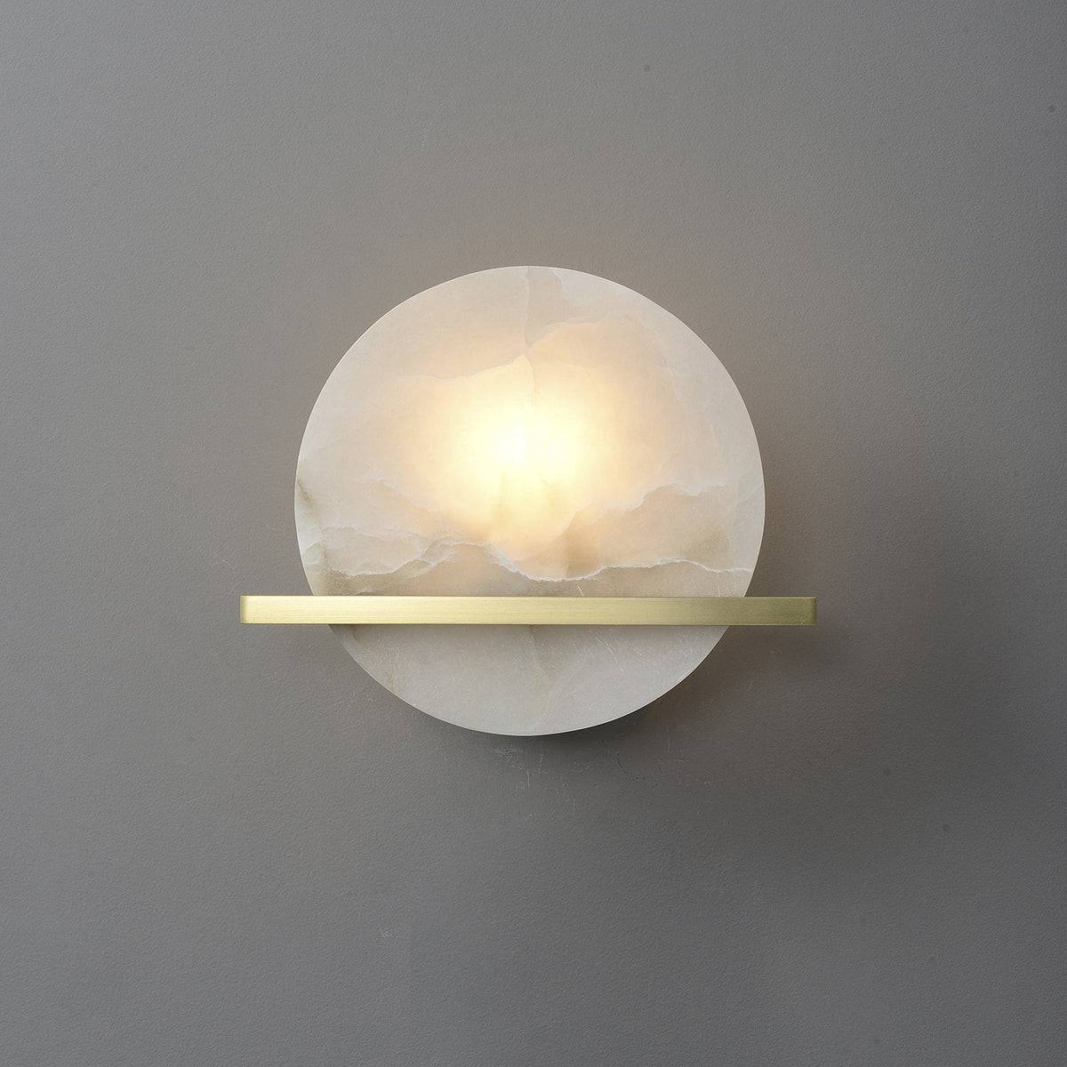 Frosted Echo Alabaster Wall Lamp