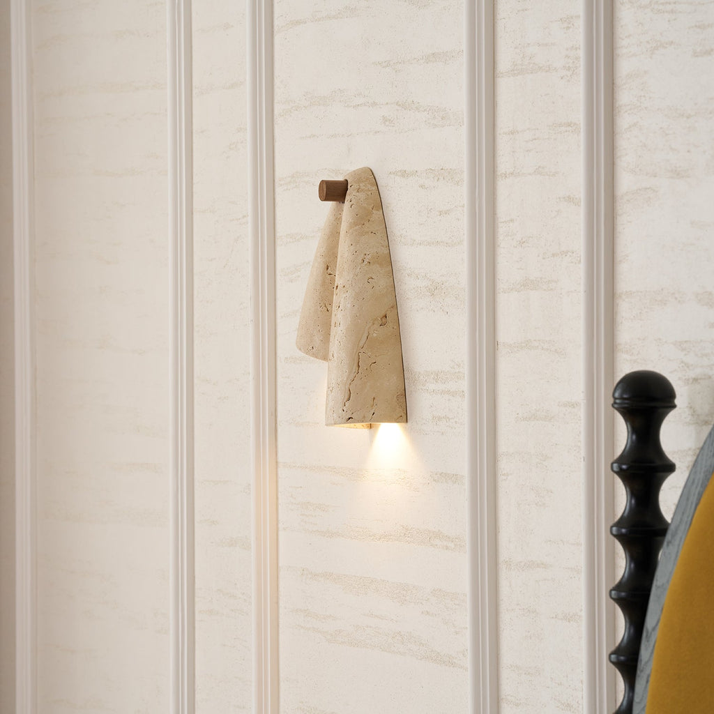 Velo Draped Stone Sconce