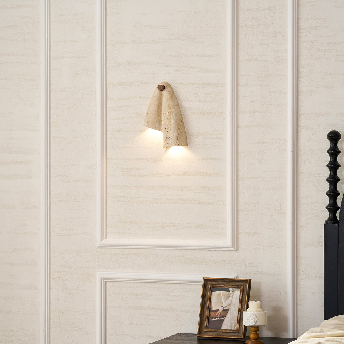 Velo Draped Stone Sconce