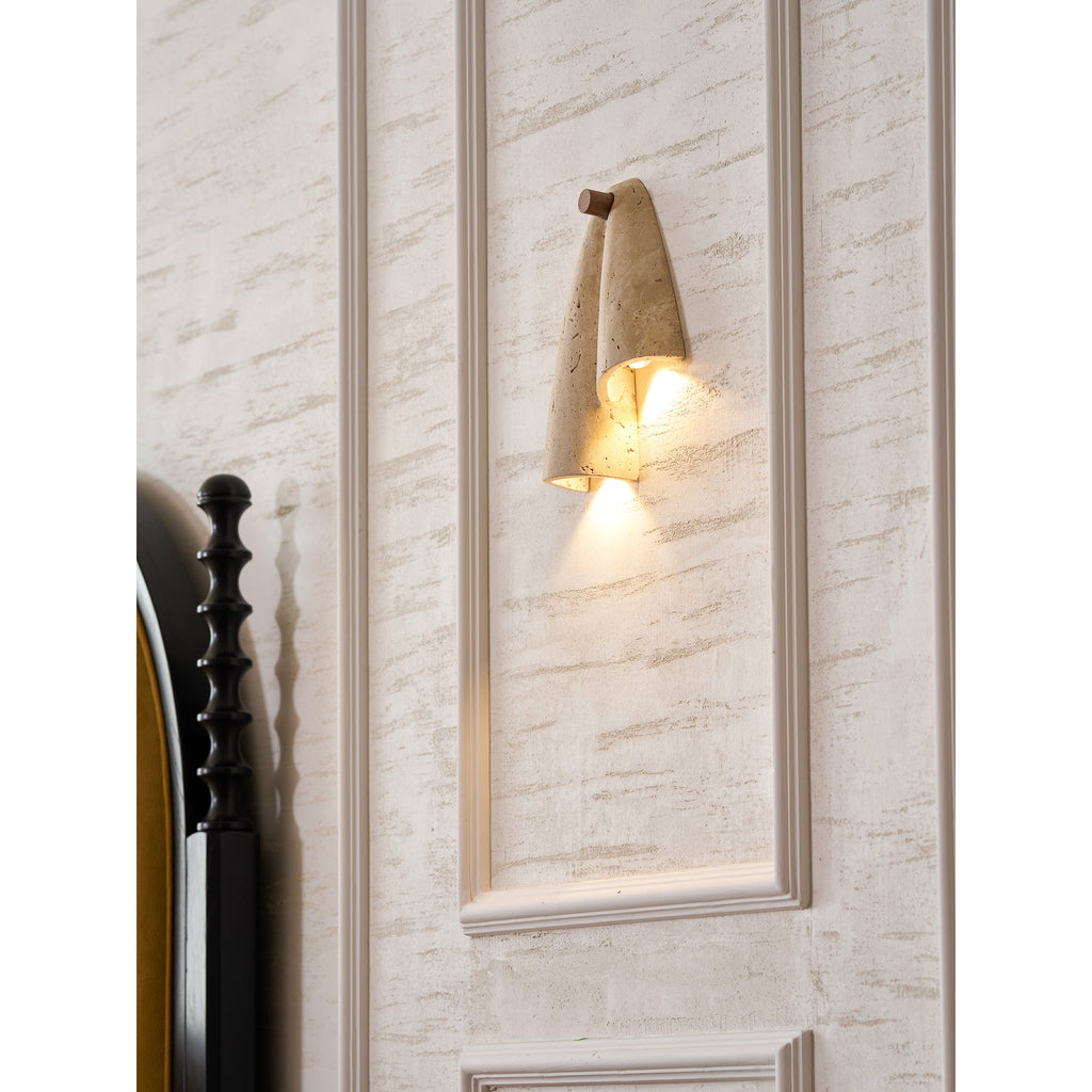 Velo Draped Stone Sconce