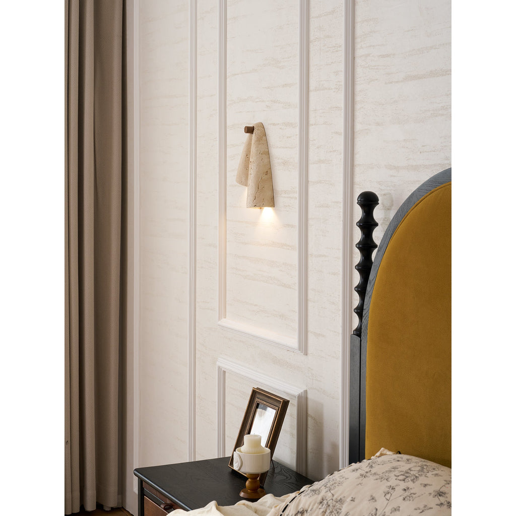 Velo Draped Stone Sconce