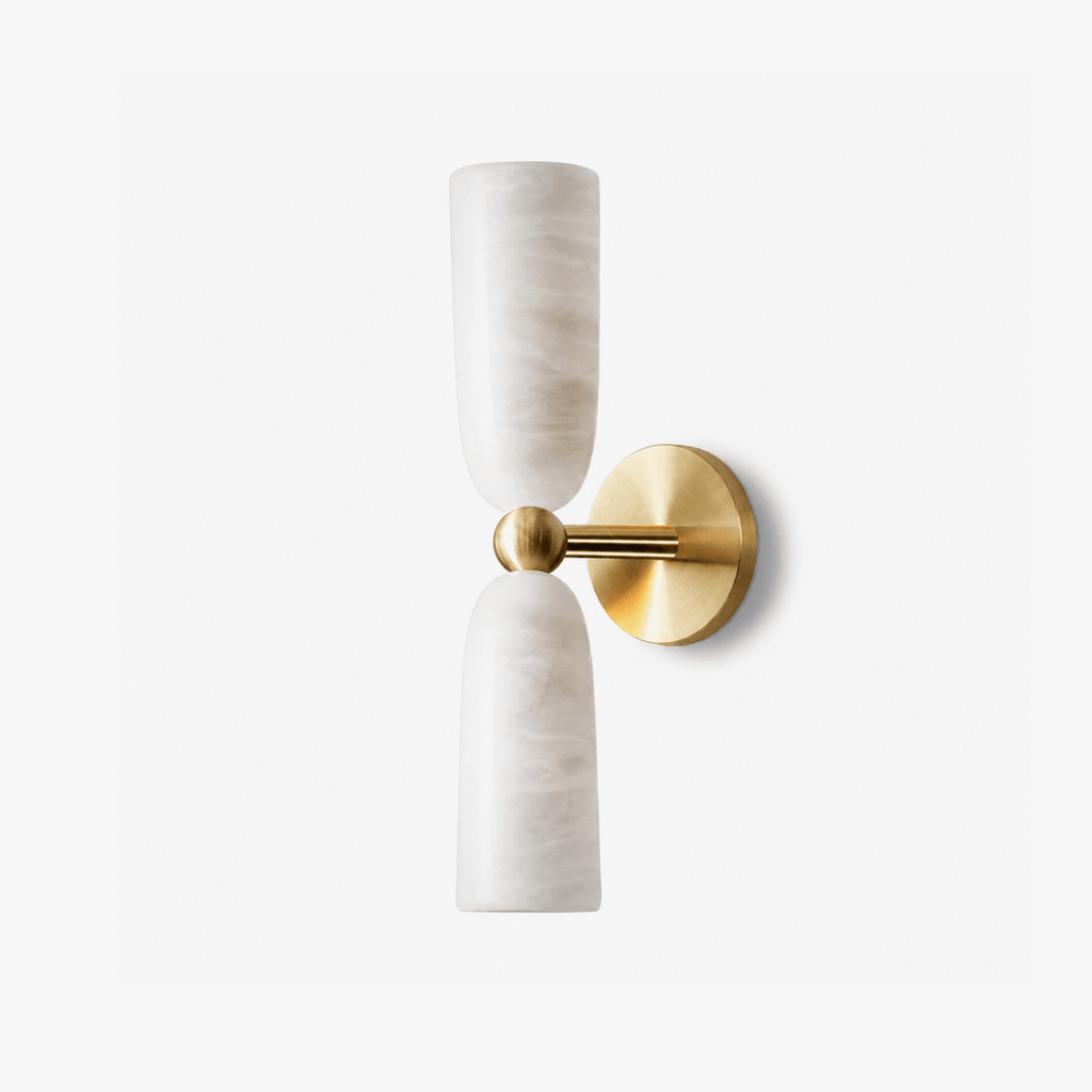 Alabaster Bell Wall Sconce