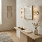 Alabaster Bell Wall Sconce