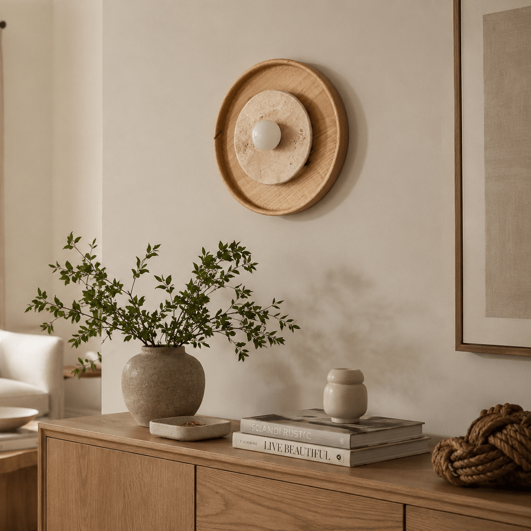 Rapolano Travertine Wall Sconce