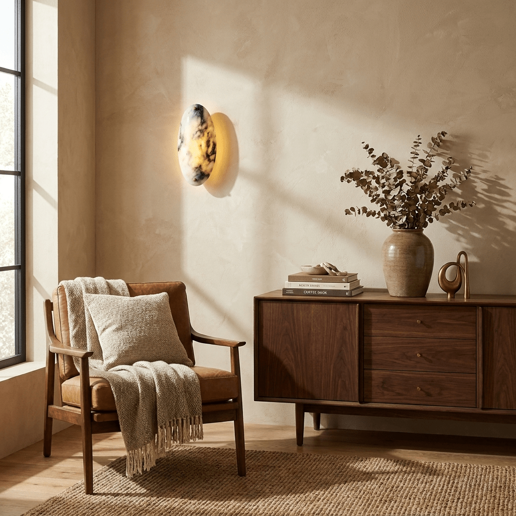 Travertine Bar Wall Sconce