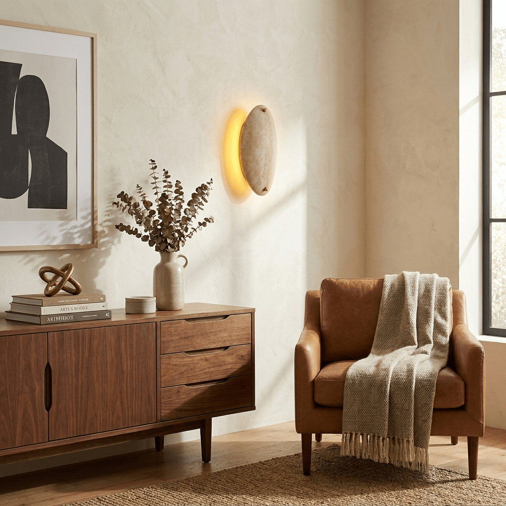 Travertine Bar Wall Sconce