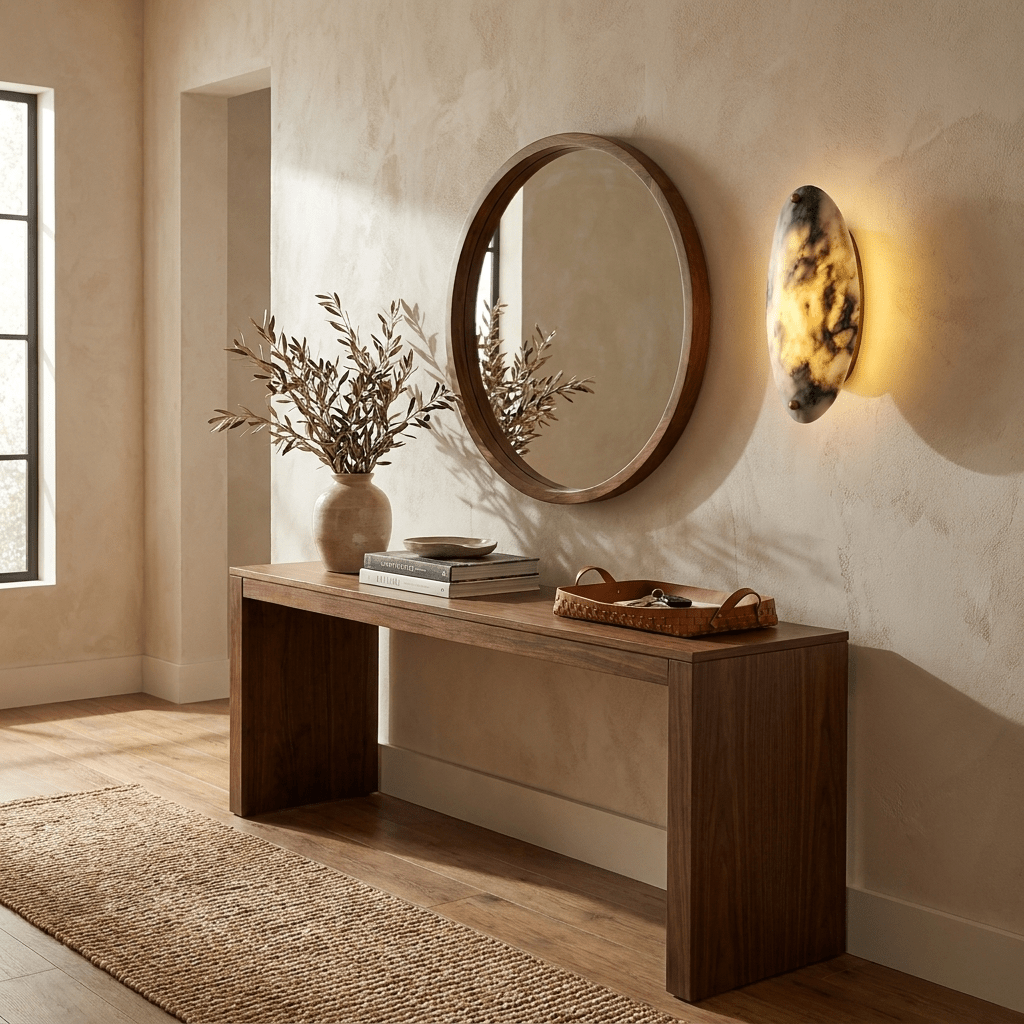 Travertine Bar Wall Sconce