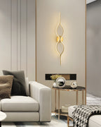 Twist Brass Wall Light