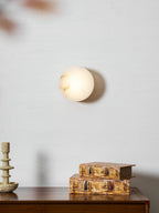 Cylindrical Alabaster Wall Light