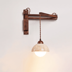 Travertine Swing Arm Wall Sconce