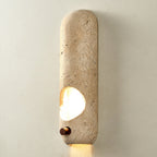Travertine Oval Wall Sconce