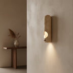 Travertine Oval Wall Sconce