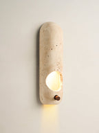 Travertine Oval Wall Sconce