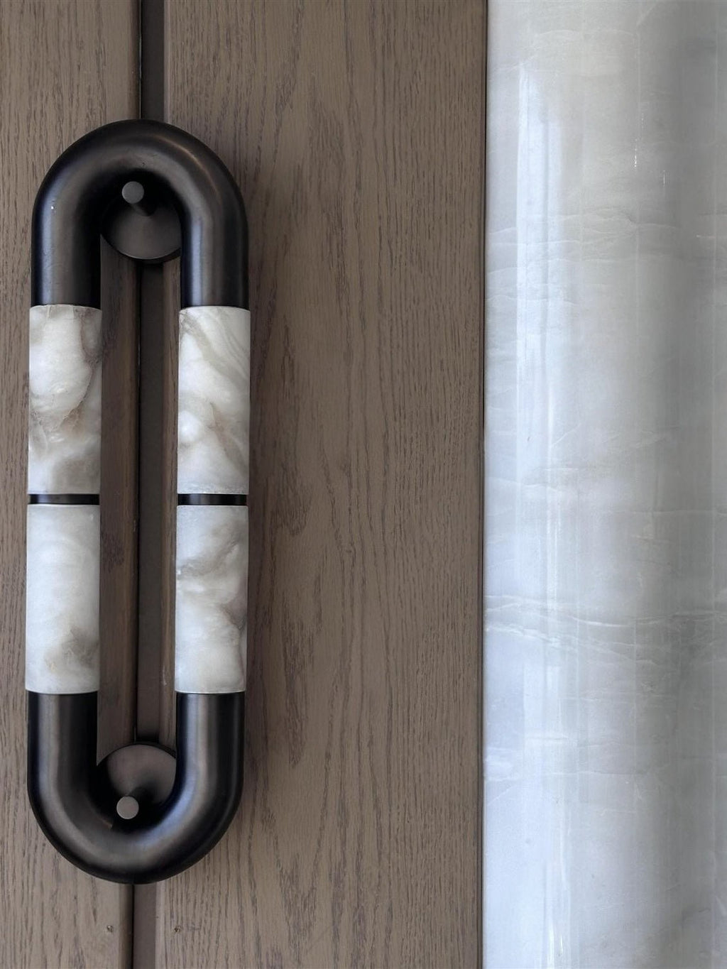 Luma Arc Twin Alabaster Sconce