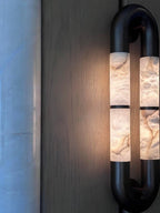 Luma Arc Twin Alabaster Sconce