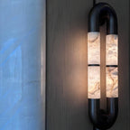 Luma Arc Twin Alabaster Sconce