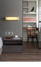 Lucent Pillar Alabaster Wall Light