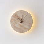 Clock Travertine Wall Lamp