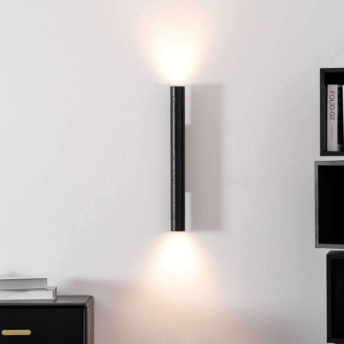 Volcanic Noir Wall Sconce